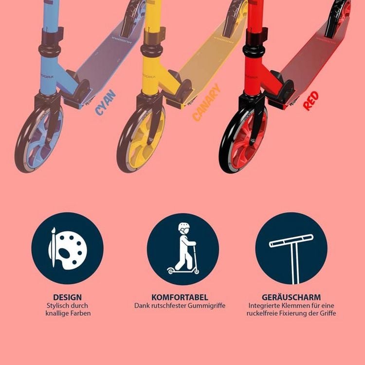 Produktbild: HUDORA 14452 - Scooter Up 200, red, Alu-Cityroller