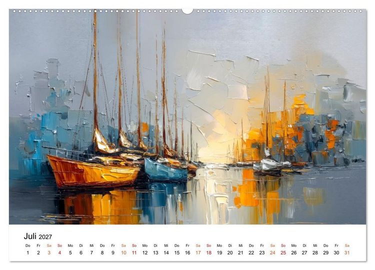 Produktbild: Segeln - Tanz mit dem Wind (hochwertiger Premium Wandkalender 2027 DIN A2 quer), Kunstdruck in Hochglanz