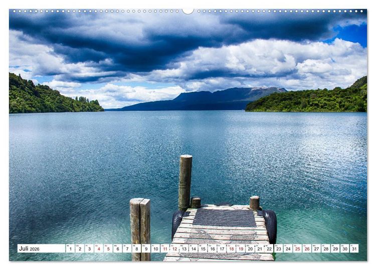Produktbild: Neuseeland - Die sch&ouml;nsten Orte am anderen Ende der Welt (hochwertiger Premium Wandkalender 2026 DIN A2 quer), Kunstdruck in Hochglanz