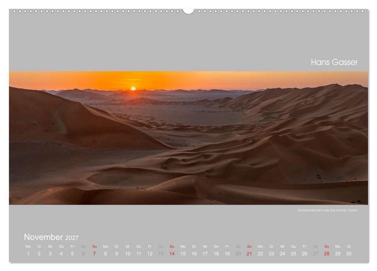 Produktbild: GROSSARTIGE LANDSCHAFTEN 2027 (Wandkalender 2027 DIN A2 quer), CALVENDO Monatskalender