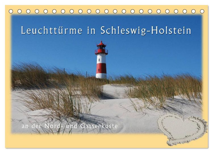 Produktbild: Leuchtt&uuml;rme Schleswig-Holsteins (Tischkalender 2026 DIN A5 quer), CALVENDO Monatskalender