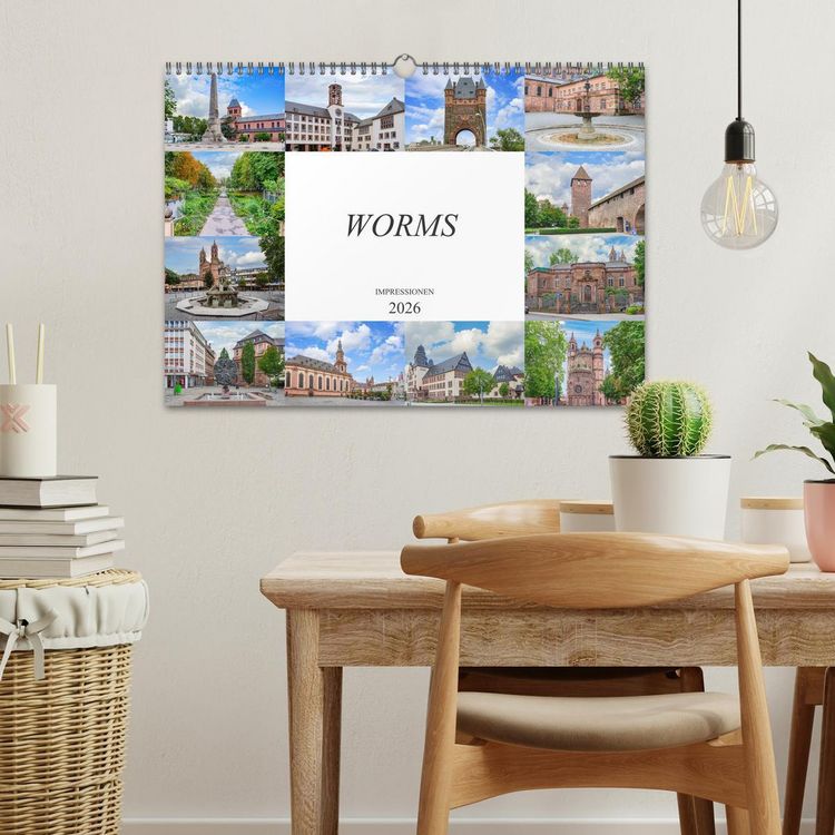 Produktbild: Worms Impressionen (Wandkalender 2026 DIN A3 quer), CALVENDO Monatskalender