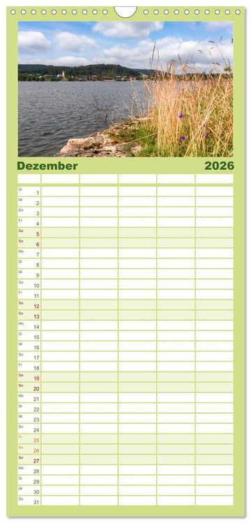Produktbild: Familienplaner 2026 - Hochschwarzwald - Traumhafte Landschaften im Schwarzwald mit 5 Spalten (Wandkalender, 21 x 45 cm) CALVENDO