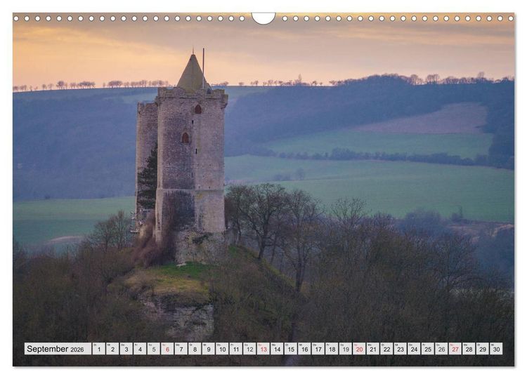 Produktbild: Willkommen im Burgenlandkreis (Wandkalender 2026 DIN A3 quer), CALVENDO Monatskalender