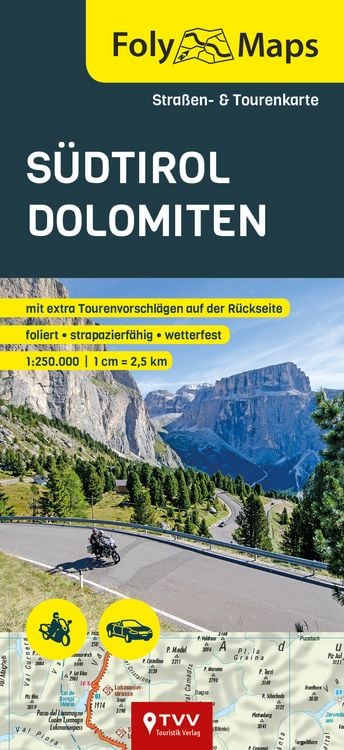 Produktbild: FolyMaps S&uuml;dtirol Dolomiten 1:250 000