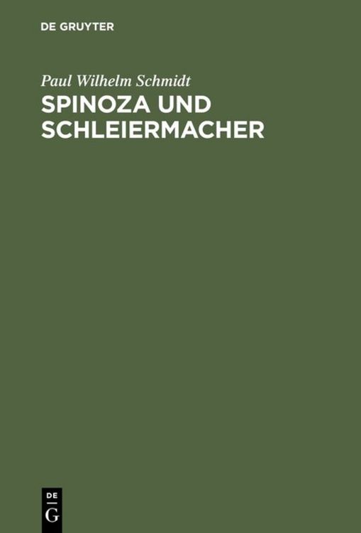 Produktbild: Spinoza und Schleiermacher