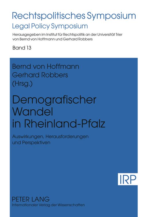 Produktbild: Demografischer Wandel in Rheinland-Pfalz