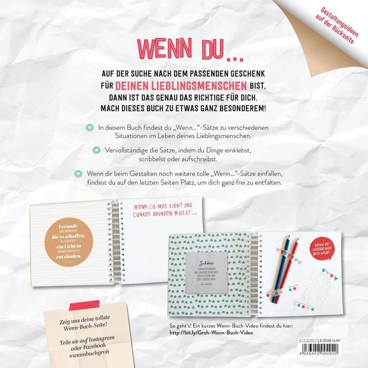 Produktbild: Wenn-Buch f&uuml;r dich: An dich gedacht, f&uuml;r dich gemacht