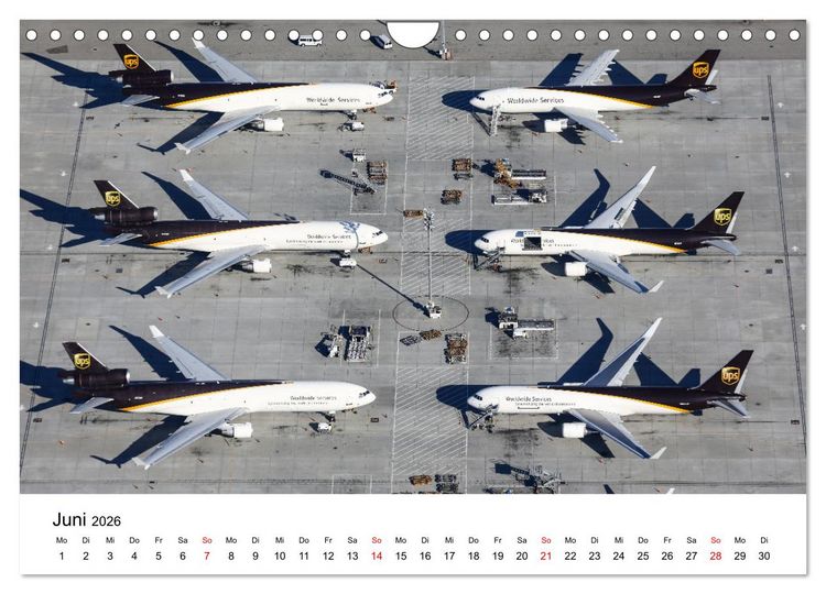 Produktbild: From Above - Die etwas andere Perspektive auf Flugzeuge (Wandkalender 2026 DIN A4 quer), CALVENDO Monatskalender