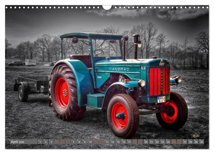 Produktbild: Traktoren - Oldtimer (Wandkalender 2026 DIN A3 quer), CALVENDO Monatskalender