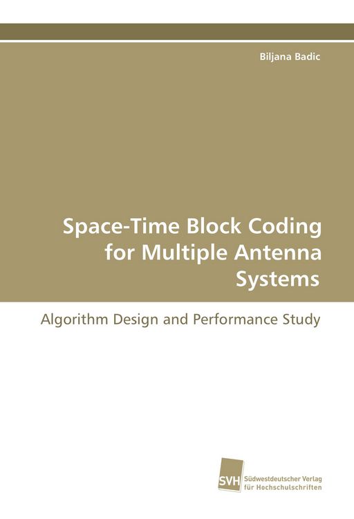 Produktbild: Space-Time Block Coding for Multiple Antenna Systems