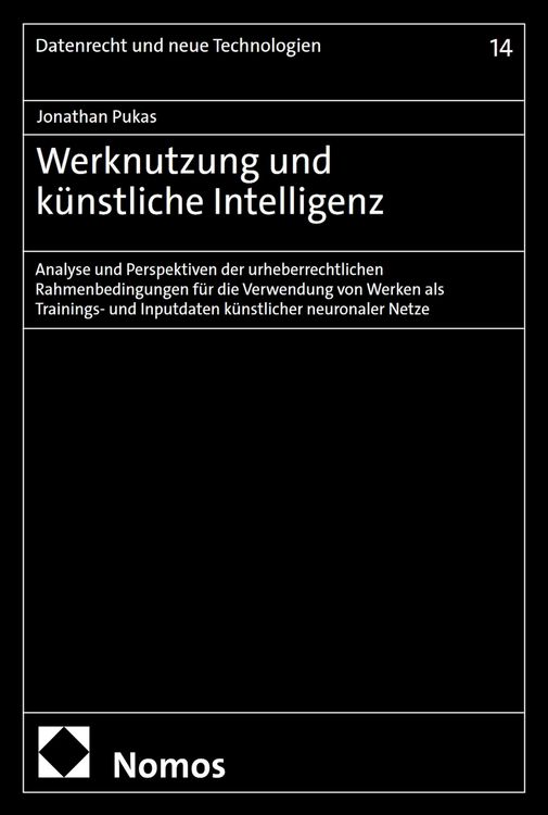 Produktbild: Werknutzung und k&uuml;nstliche Intelligenz