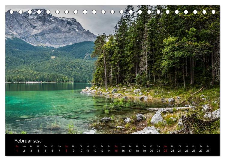 Produktbild: Traumlandschaft Werdenfelser Land - Teil II (Tischkalender 2026 DIN A5 quer), CALVENDO Monatskalender