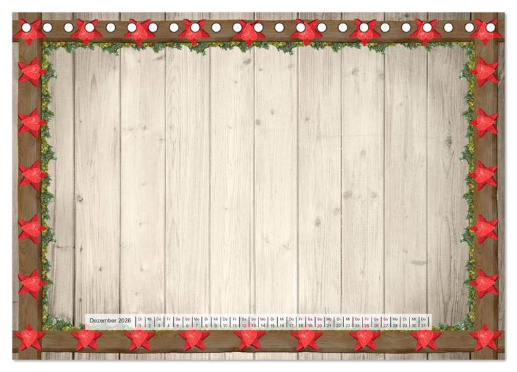 Produktbild: Bastelkalender Nostalgie-Rahmen 2026 (Tischkalender 2026 DIN A5 quer), CALVENDO Monatskalender
