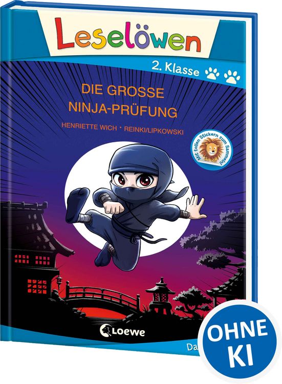 Produktbild: Lesel&ouml;wen 2. Klasse - Die gro&szlig;e Ninja-Pr&uuml;fung (Gro&szlig;buchstabenausgabe)