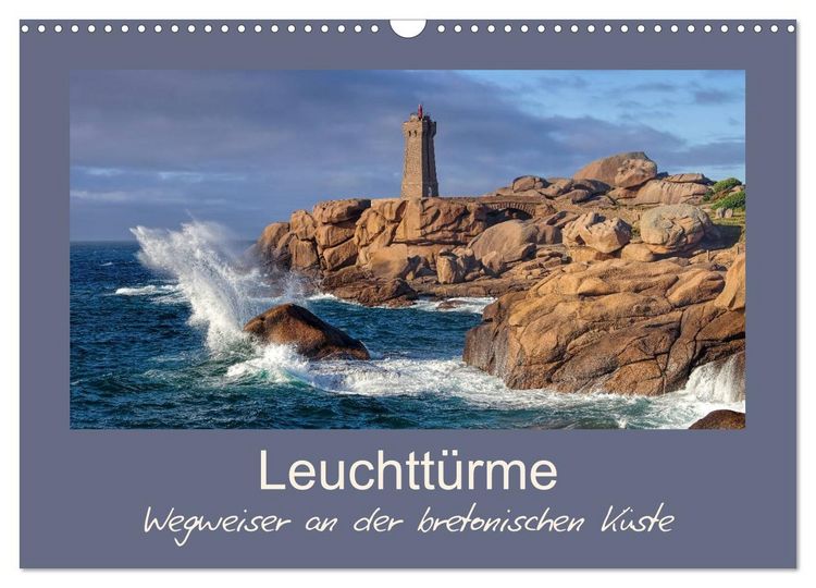 Produktbild: Leuchtt&uuml;rme - Wegweiser an der bretonischen K&uuml;ste (Wandkalender 2026 DIN A3 quer), CALVENDO Monatskalender