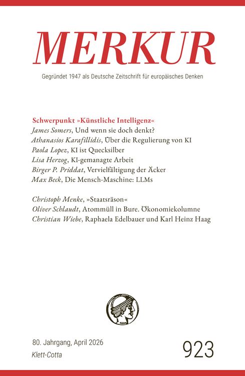 Produktbild: MERKUR 4/2026, Jg.80