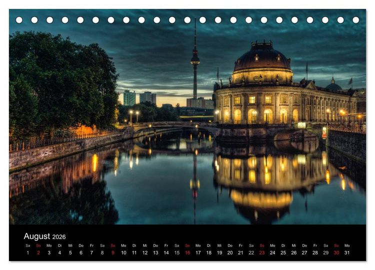 Produktbild: Berliner Stadtansichten (Tischkalender 2026 DIN A5 quer), CALVENDO Monatskalender
