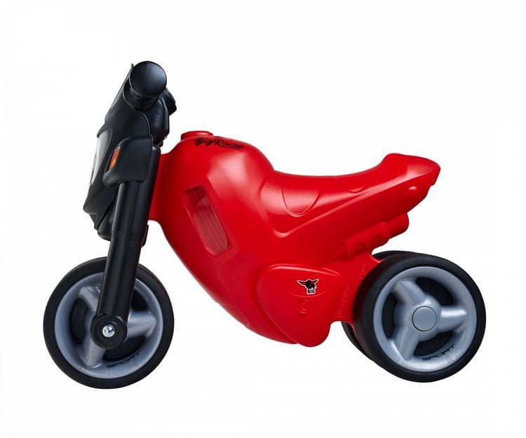 BIG 800056386 - BIG Sport Bike Laufrad Rot, Racing-Bike, Kinder-Motorrad, Sitzhöhe: 29 cm, Kunststoff
