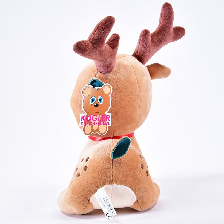 Produktbild: Pl&uuml;sch Hirsch mit Gl&ouml;ckchen 35cm