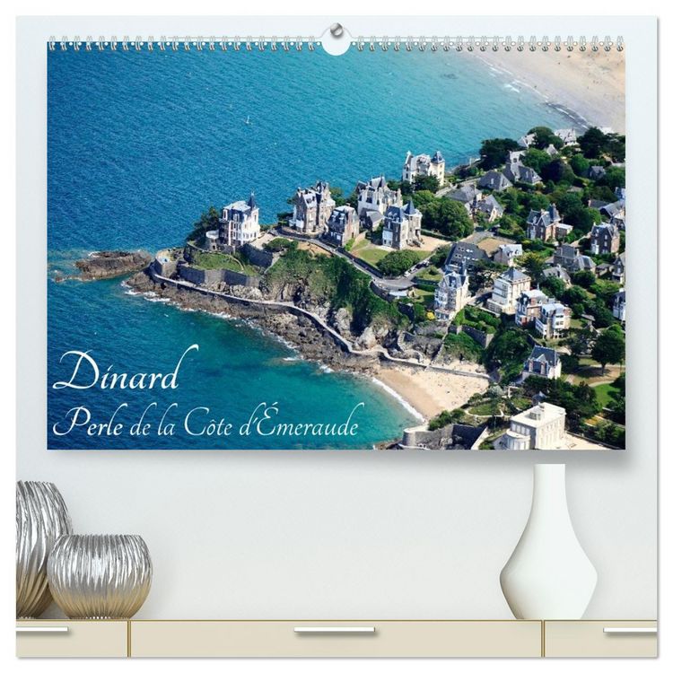 Produktbild: Dinard Perle de la C&ocirc;te d'&Eacute;meraude (Calendrier mural 2026 DIN A2 vertical) calendrier de bureau