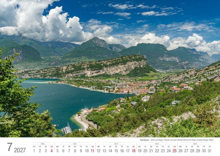 Produktbild: Gardasee 2027 Bildkalender A3 cm quer, spiralgebunden