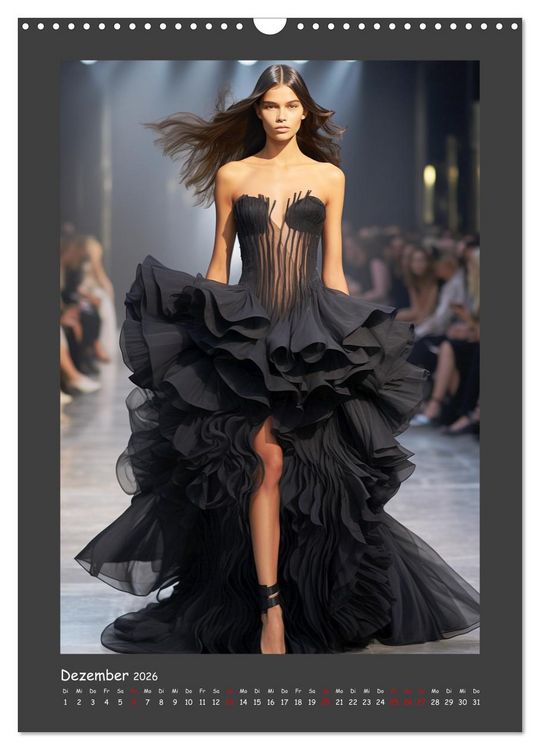 Produktbild: Fashion Show. Zeitlose Haute Coutour (Wandkalender 2026 DIN A3 hoch), CALVENDO Monatskalender