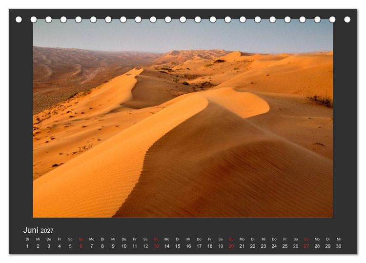Produktbild: Zauber des Oman (Tischkalender 2027 DIN A5 quer), CALVENDO Monatskalender