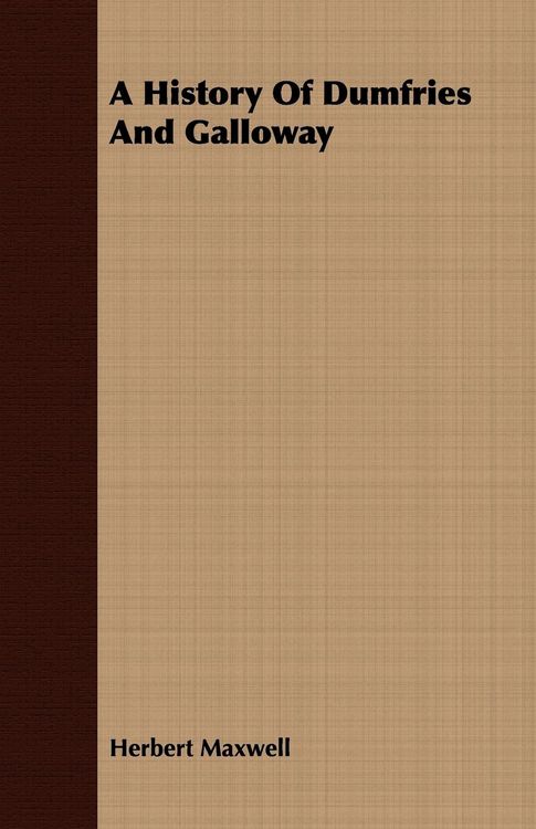 Produktbild: A History of Dumfries and Galloway