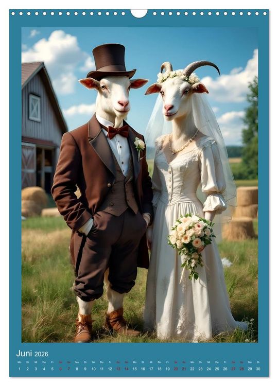 Produktbild: Nicht nur ein Vogel wollte Hochzeit halten (Wandkalender 2026 DIN A3 hoch), CALVENDO Monatskalender