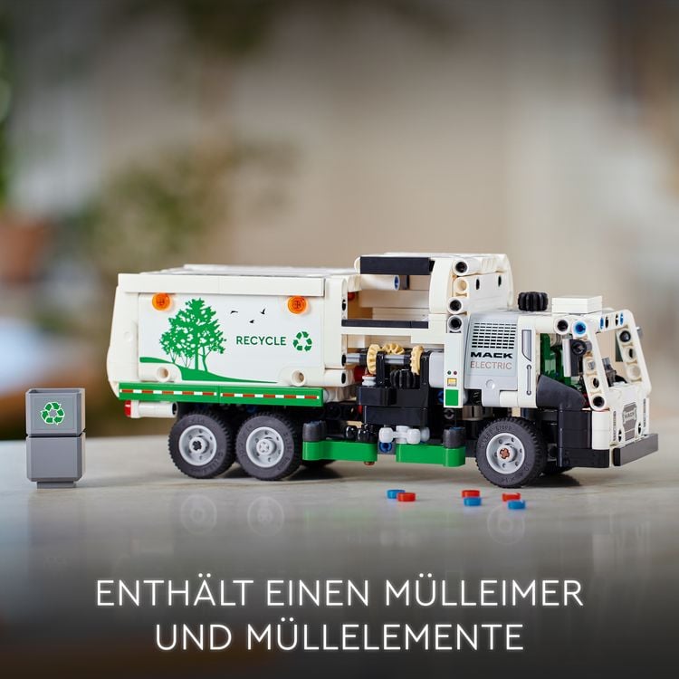 Produktbild: LEGO Technic 42167 Mack LR Electric M&uuml;llwagen Set, LKW-Spielzeug