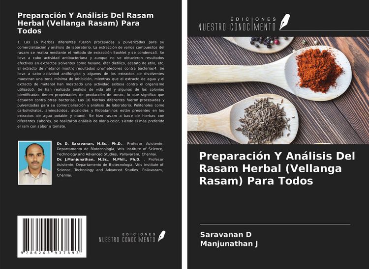 Produktbild: Preparaci&oacute;n Y An&aacute;lisis Del Rasam Herbal (Vellanga Rasam) Para Todos