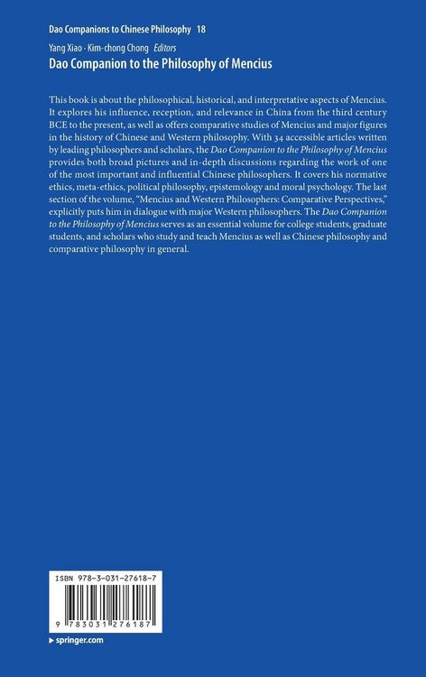 Produktbild: Dao Companion to the Philosophy of Mencius
