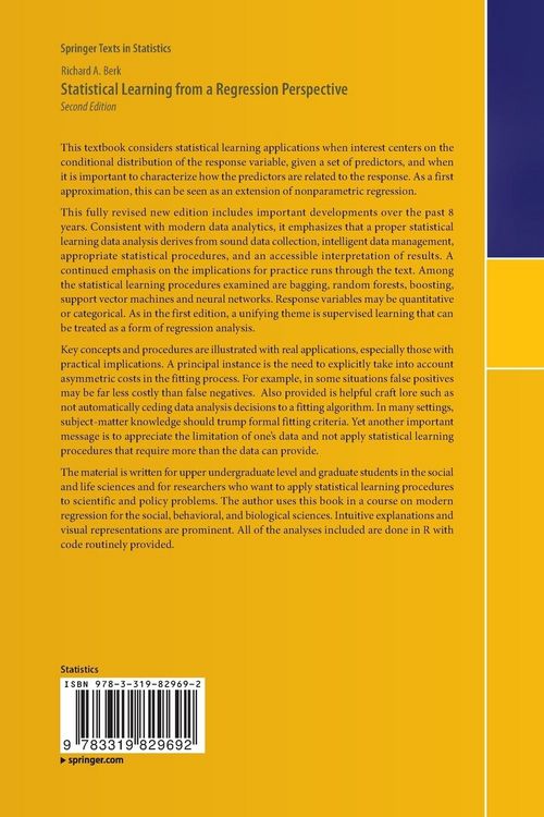 Produktbild: Statistical Learning from a Regression Perspective