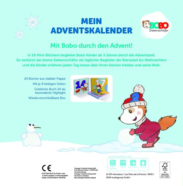 Produktbild: Mein Adventskalender Bobo Siebenschl&auml;fer