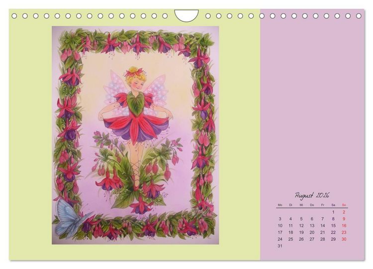 Produktbild: Blumen Elfen (Wandkalender 2026 DIN A4 quer), CALVENDO Monatskalender