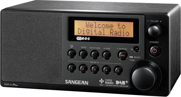 Produktbild: Sangean DDR-31+ Tischradio DAB+, UKW AUX Schwarz