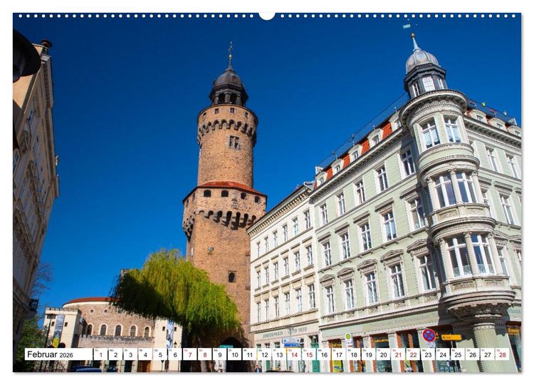 Produktbild: G&ouml;rlitz - Europas verborgene Sch&ouml;nheit an der Nei&szlig;e (Wandkalender 2026 DIN A2 quer), CALVENDO Monatskalender