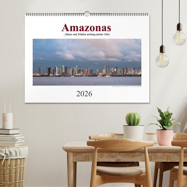 Produktbild: Amazonas, eine Reise entlang seiner Ufer (Wandkalender 2026 DIN A2 quer), CALVENDO Monatskalender