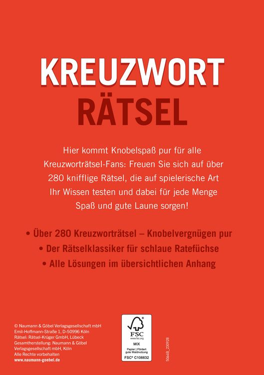 Produktbild: Kreuzwortr&auml;tsel &bull; Band 3 &Uuml;ber 280 R&auml;tsel f&uuml;r Erwachsene