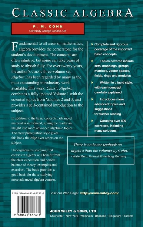Produktbild: Classic Algebra