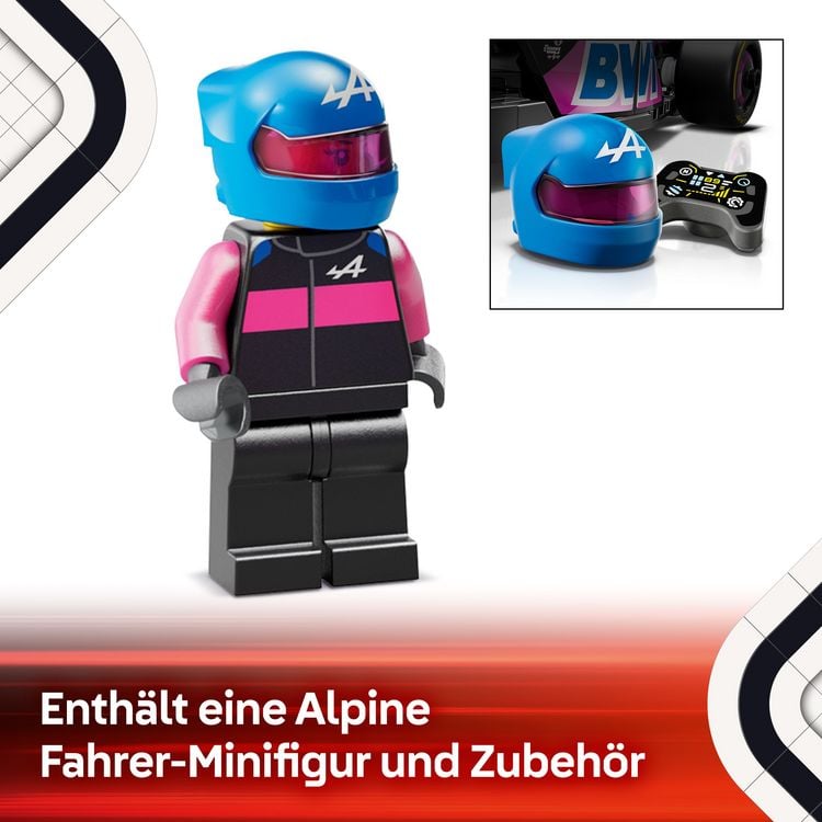 LEGO Speed Champions BWT Alpine F1 Team A524 Rennauto Spielzeug 77248