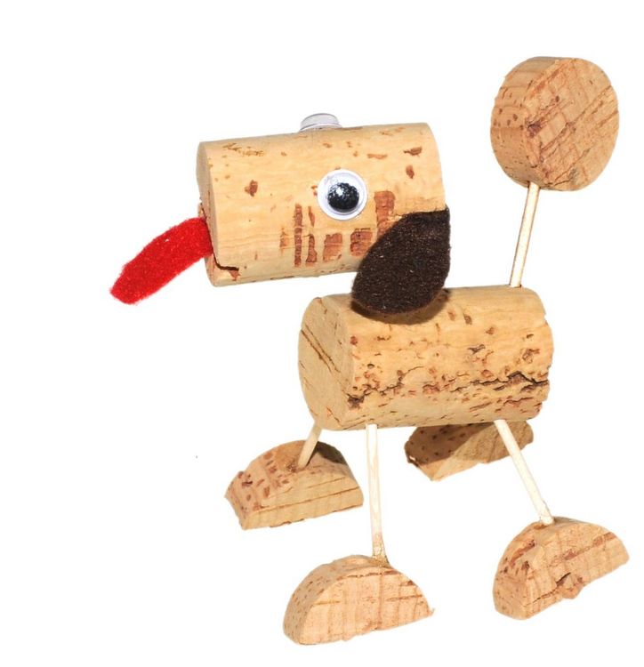 Produktbild: Corvus A600597 - Kork Hund, Bastelvorlage, Bausatz
