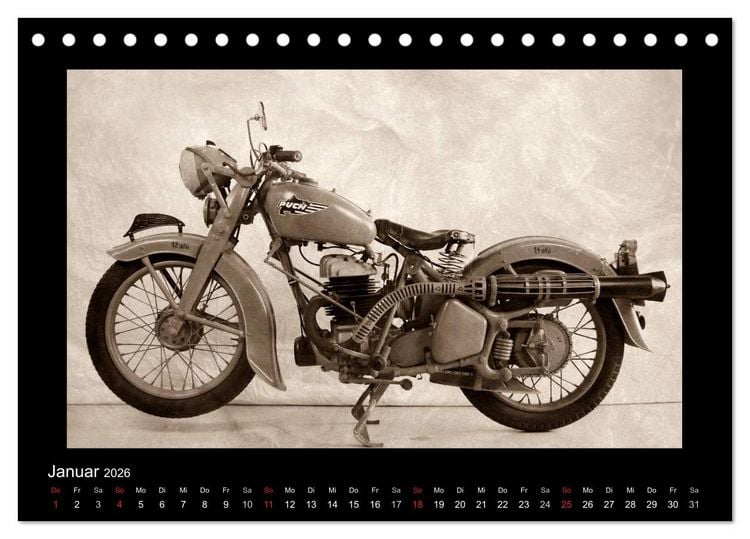 Produktbild: Motorrad Oldtimer aus &Ouml;sterreich (Tischkalender 2026 DIN A5 quer), CALVENDO Monatskalender