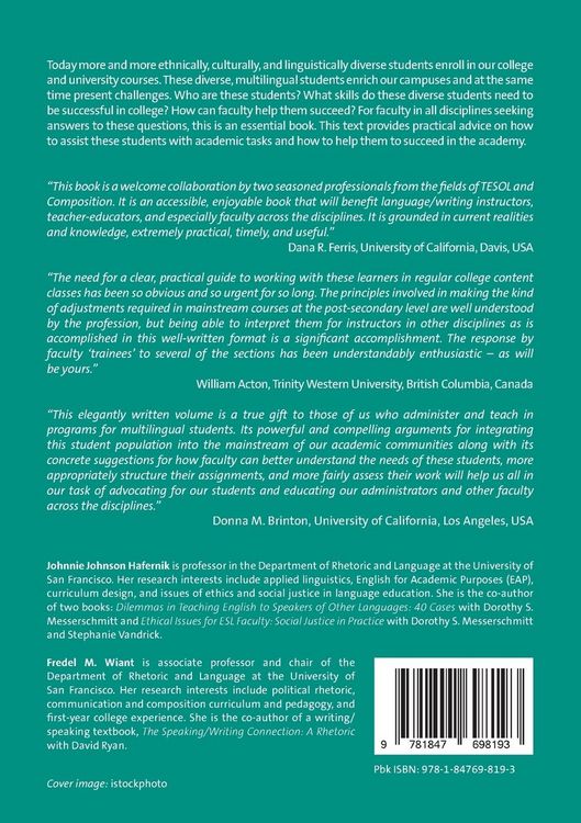 Produktbild: Integrating Multilingual Students into College Classrooms