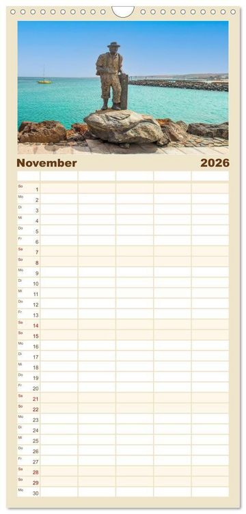 Produktbild: Familienplaner 2026 - Fuerteventura &ndash; Von Str&auml;nden und Bergen mit 5 Spalten (Wandkalender, 21 x 45 cm) CALVENDO