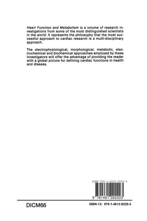 Produktbild: Heart Function and Metabolism