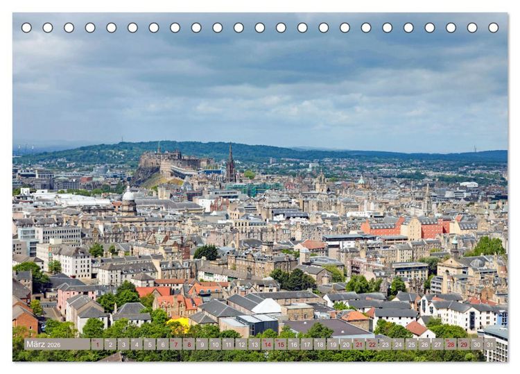 Produktbild: So sch&ouml;n ist Edinburgh (Tischkalender 2026 DIN A5 quer), CALVENDO Monatskalender