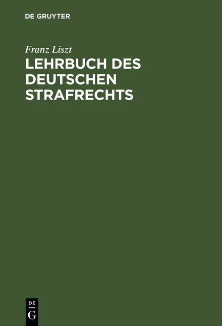 Produktbild: Lehrbuch des deutschen Strafrechts