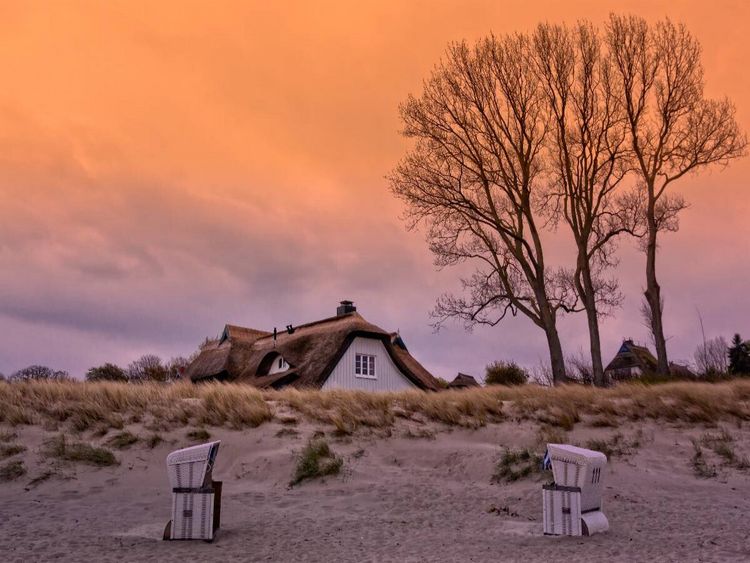 Produktbild: CALVENDO Puzzle Ein Motiv aus dem Kalender Lichtspiele auf der Halbinsel Dar&szlig; | 1000 Teile Lege-Gr&ouml;&szlig;e 64x48cm Foto-Puzzle f&uuml;r gl&uuml;ckliche Stunden